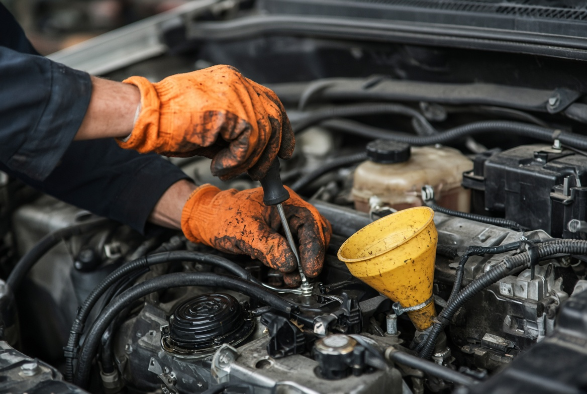 Hampshire Mobile Mechanics performing engine work